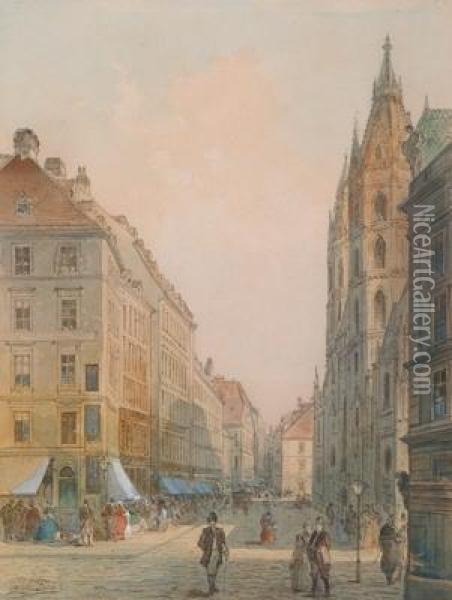 Vienna Oil Painting - Johann Wilhelm Frey
