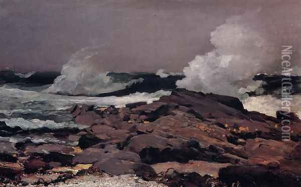 Eastern Point, Prout's Neck Oil Painting - Winslow Homer