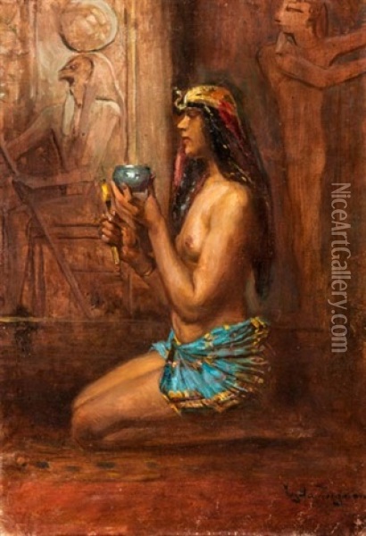 Egyiptomi Leany Oil Painting - Sigmund Vajda