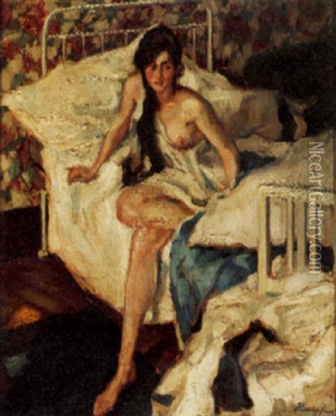 Morgenstunde Oil Painting - Wilhelm Hempfing