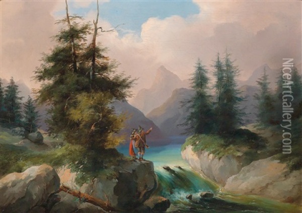Wonderful View Oil Painting - Gustav Barbarini