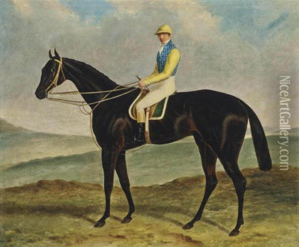 The Flying Dutchman, The Property Of Lord Eglinton, With Marlow Up Oil Painting - Thomas Woodward