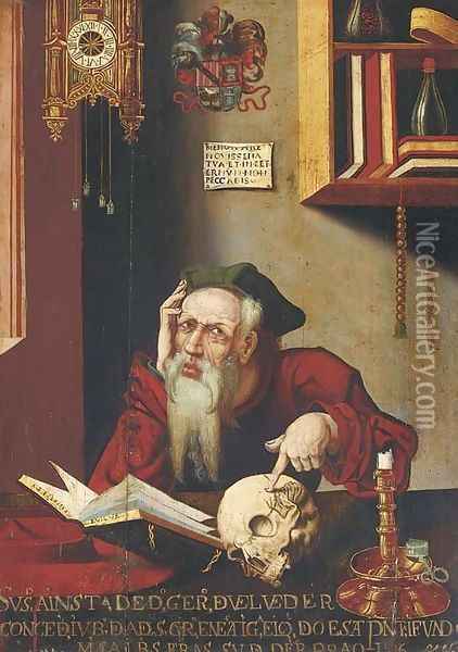 Saint Jerome in his study 4 Oil Painting - Joos Van Cleve