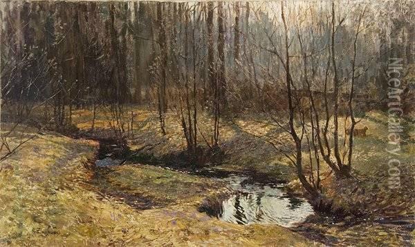Spring Oil Painting - Stanislaw Zukowski