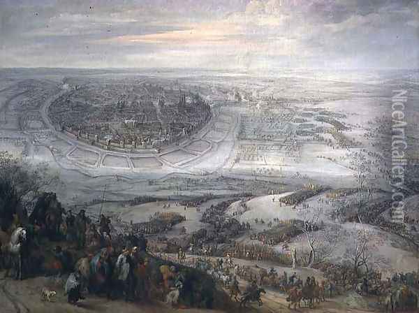 The Siege of Freiberg in Meissen, 1643 Oil Painting - Pieter Snayers