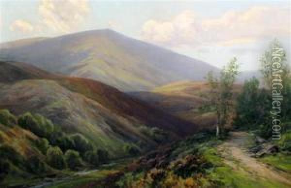 Dartmoor Landscape Oil Painting - Frederick John Widgery