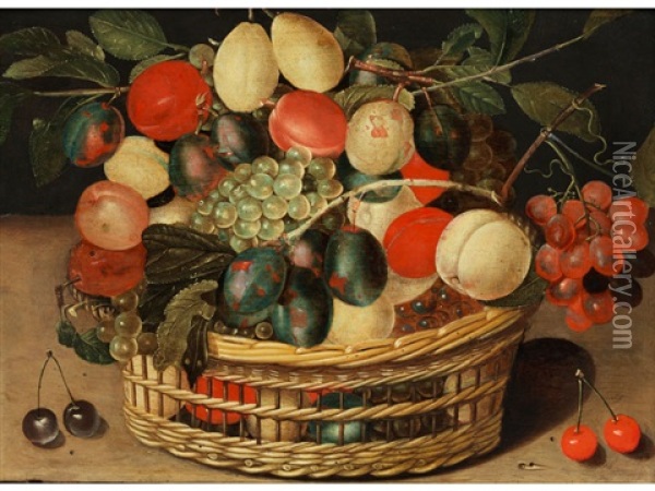 Fruchte Im Korb Oil Painting - Isaac Soreau