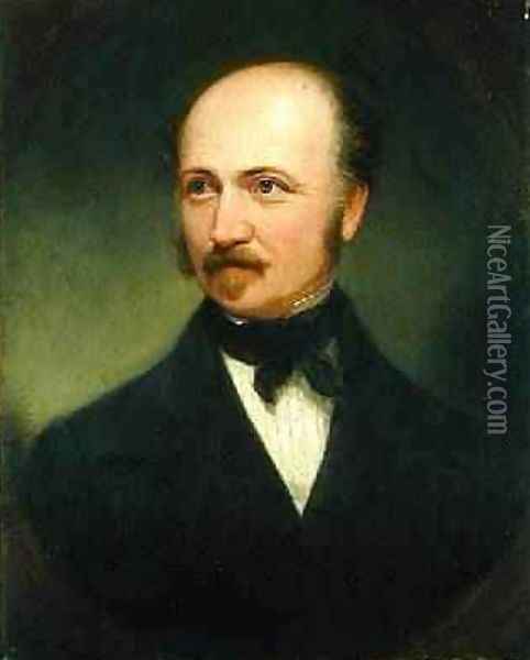 Portrait of Captain John A. Sutter Oil Painting - Samuel Osgood
