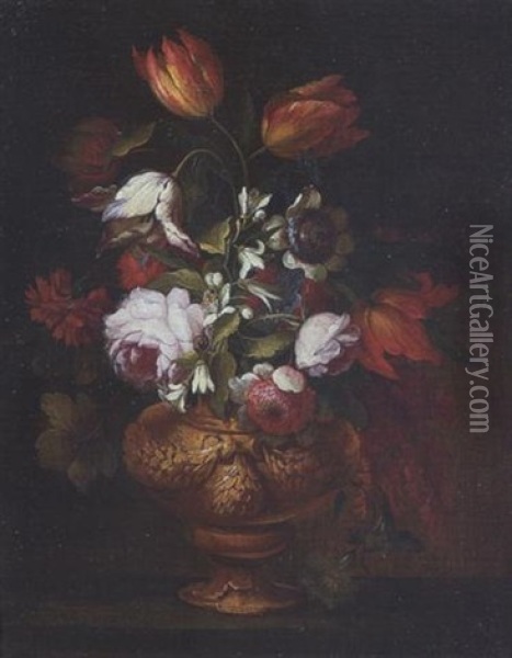 Blumenstilleben Oil Painting - Abraham Brueghel