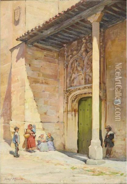 San Benito, Salamanca Oil Painting - Alexander Mann