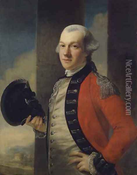 Colonel Thomas Aubrey Oil Painting - Nathaniel Hone