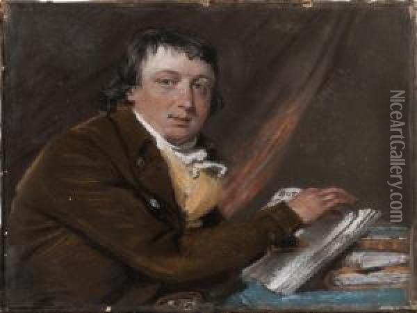 Portrait Of The Entomologist And Botanist Oil Painting - John Raphael Smith