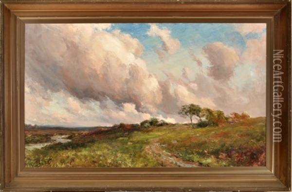 A Summer's Day On The Moors Oil Painting - John Falconar Slater