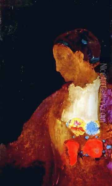 The Doges Wife Oil Painting - Odilon Redon