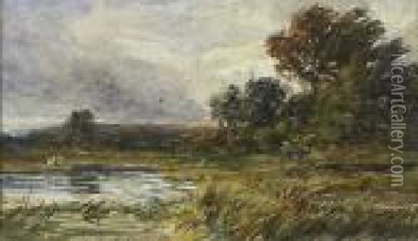 Lake Of Menteith Oil Painting - Samuel Bough