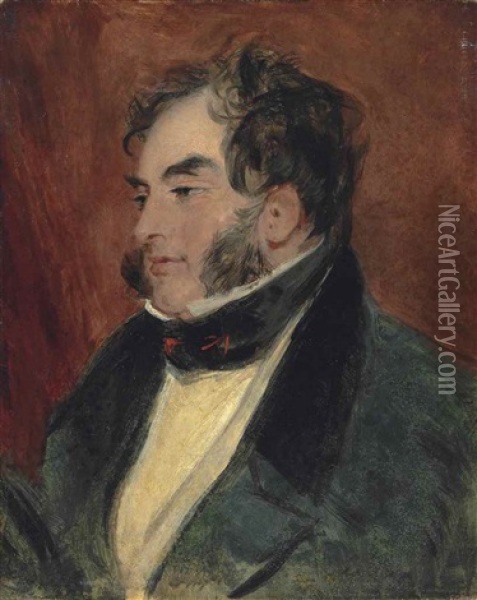 Portrait Of William Arden, 2nd Baron Alvanley Oil Painting - Sir Edwin Henry Landseer