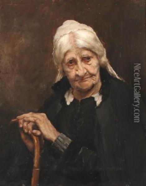 Bildnis Einer Alten Frau Oil Painting - Gabriel Burmeister