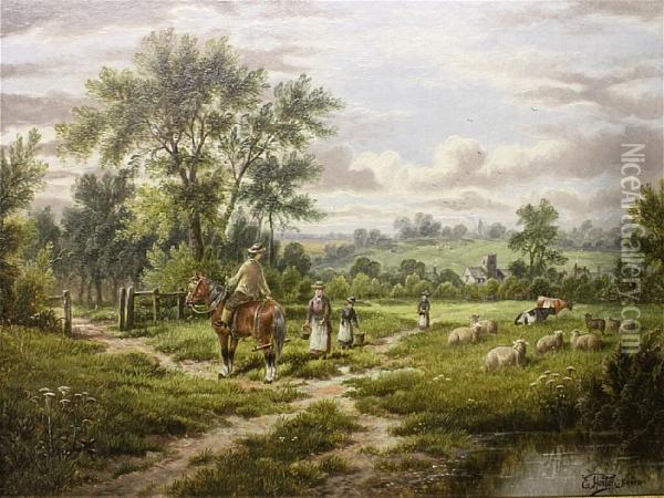 Figures Oil Painting - Etty Horton