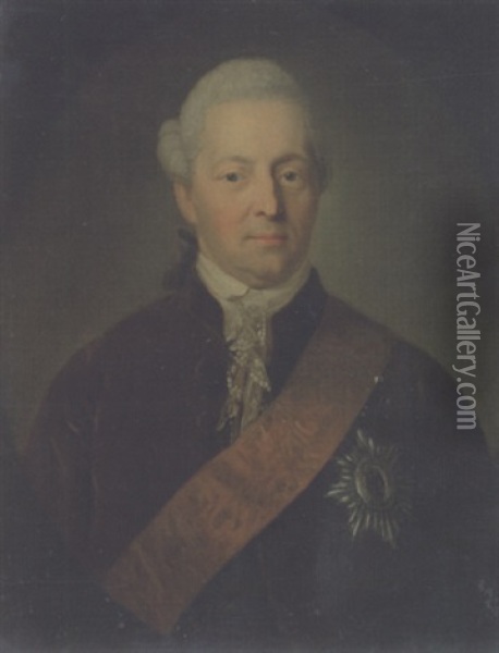Portrait Des Grafen Karl Georg Heinrich Von Hoym Oil Painting - Anton Graff