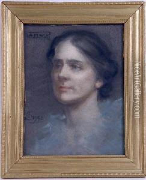 Portrait Ofwife Oil Painting - John Shirreffs