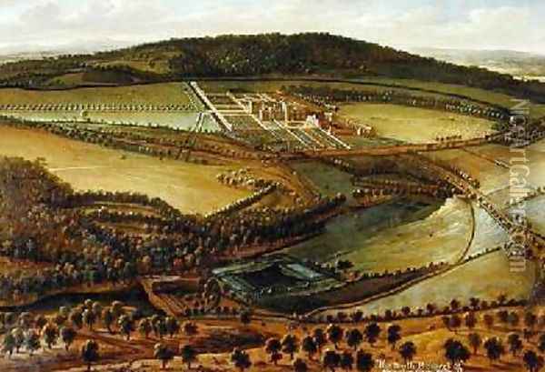 The North Prospect of Hampton Court Oil Painting - Leonard Knyff