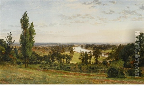 View Of Richmond Hill Oil Painting - Jasper Francis Cropsey