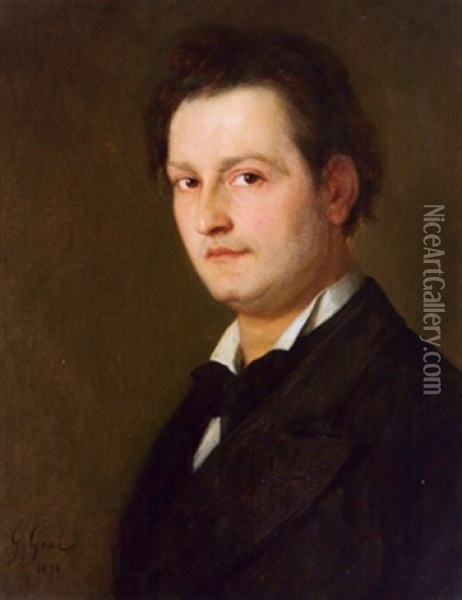 Bildnis Eines Schauspielers Oil Painting - Gustave Gaul