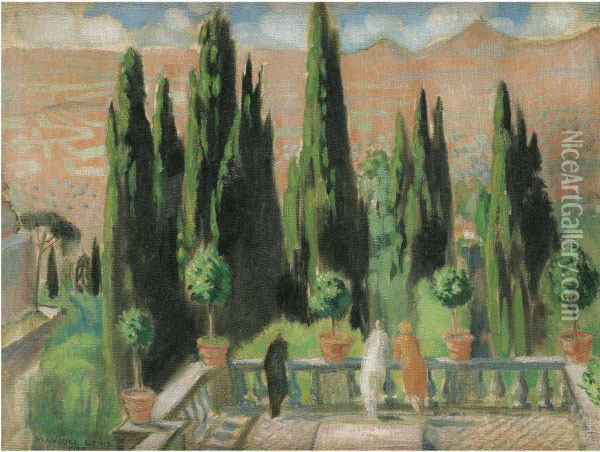 Villa D'este Oil Painting - Maurice Denis