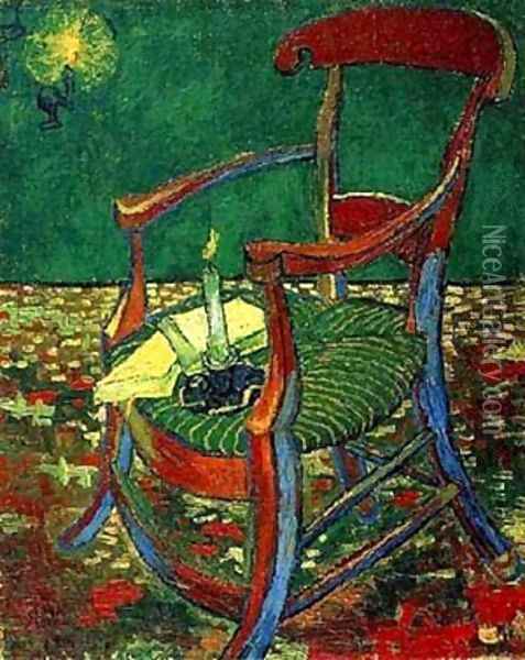 Paul Gauguins Armchair 1888 Oil Painting - Vincent Van Gogh