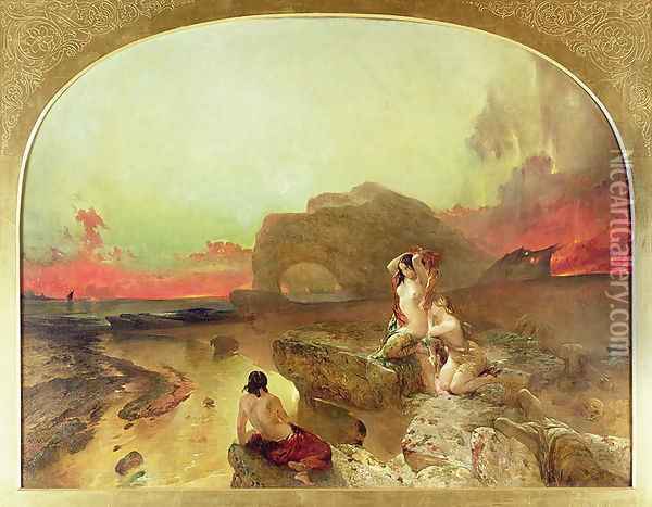 The Sirens Oil Painting - Alfred Woolmer