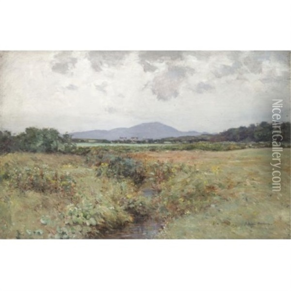 A Summer Pasture Oil Painting - Joseph Morris Henderson