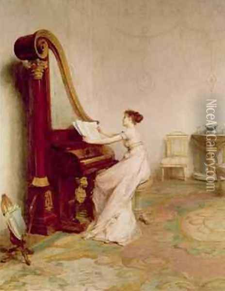 Music when soft voices die vibrates in the memory Oil Painting - Sir William Quiller-Orchardson
