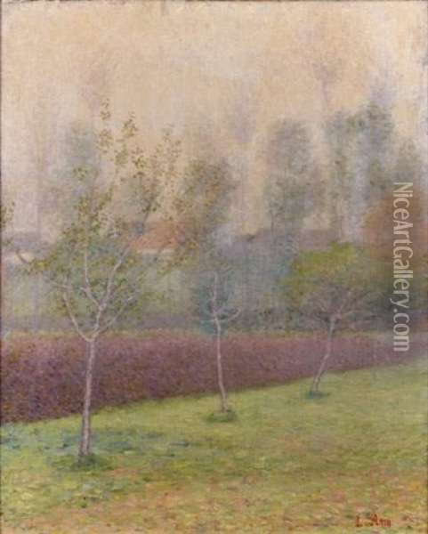 Paysage Aux Trois Arbres Oil Painting - Louis Anquetin
