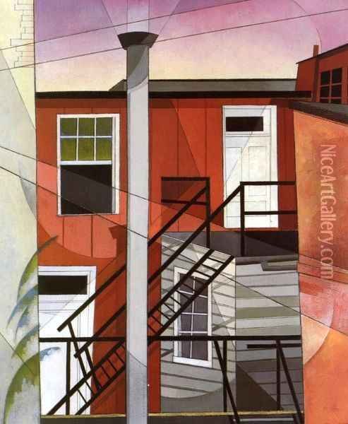 Modern Conveniences Oil Painting - Charles Demuth