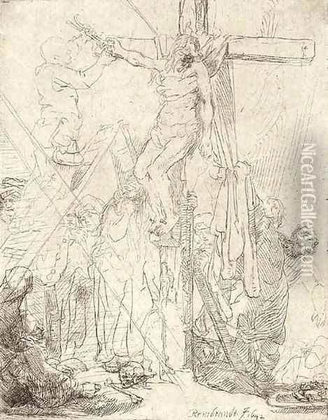 The Descent from the Cross A Sketch Oil Painting - Rembrandt Van Rijn