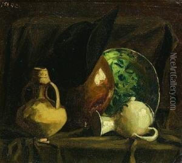 Stillleben Oil Painting - Hubert Vos