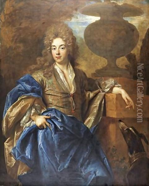 Portrait Of A Noble Man Oil Painting - Nicolas de Largillierre