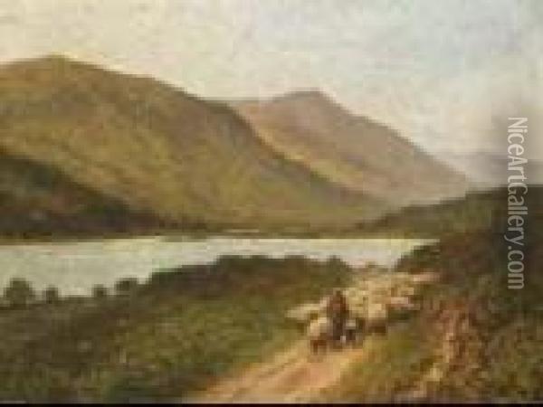 Loch Doine, Balquhidder, N.b. Oil Painting - H. East