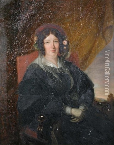Portrait Of Anna Maria, Marchioness Of Ely Oil Painting - Sir Martin Archer Shee