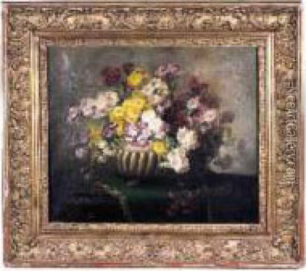 Bouquet De Marguerites Oil Painting - Jacques Van Coppenolle