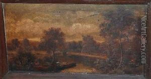 Stratford On Avon Oil Painting - Henry Harris