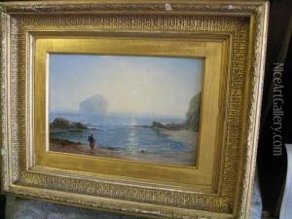 Canty Bay, North Berwick Oil Painting - George Blackie Sticks