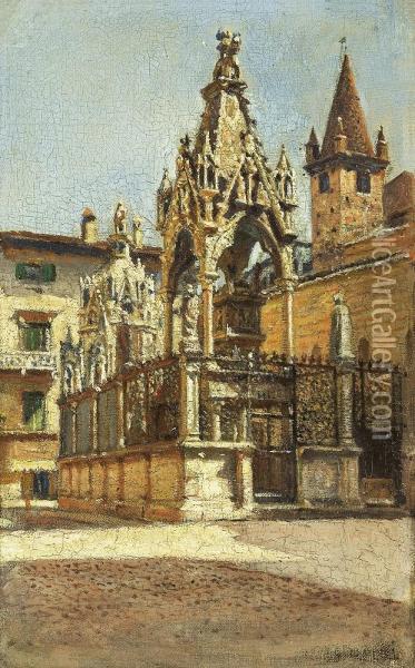 Gothic Monuments Oil Painting - Aleksander Gierymski