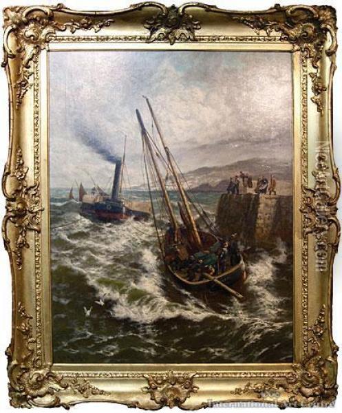 Stormy Departure Oil Painting - Thomas Rose Miles