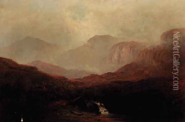 Sugar Loaf Mountain, Glengariffe Oil Painting - Arthur Jocylin Mayne