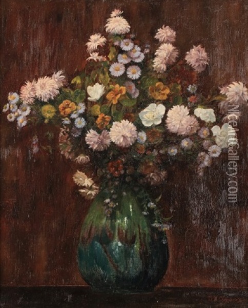 Vase De Fleurs Oil Painting - Demetre Chiparus