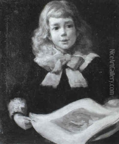 Portrat Eines Blonden Knaben Oil Painting - Edmund Aubrey Hunt