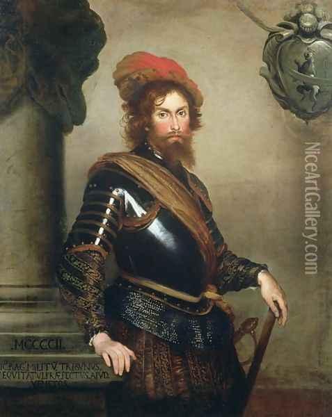 Portrait of Nicolo Raggi Oil Painting - Bernardo Strozzi