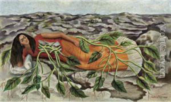 Roots Oil Painting - Frida Kahlo