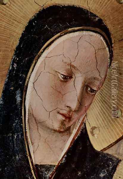 Mary and the Christ child and saints, detail Oil Painting - Angelico Fra